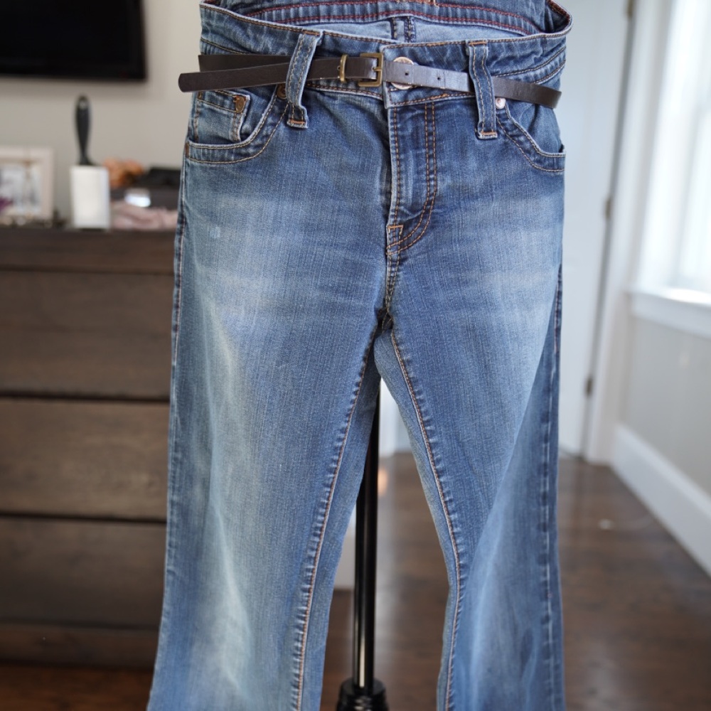 Mavi low rise boot cut jean